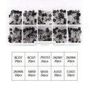200pcs 10Types NPN PNP Power Transistor Kit Set BC337 BC547 2N2222 S8050 w/ Box