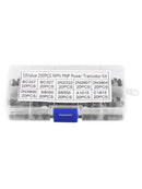 200pcs 10Types NPN PNP Power Transistor Kit Set BC337 BC547 2N2222 S8050 w/ Box