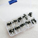 50pcs 10 Values TO-220 Power Transistor Assortment Kit w/ Box LM317T L7805