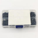 364pcs Black Nylon Flat Ring Plain Repair Washer Gasket For Metric M2~M8 w/ Box