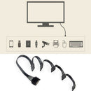 15Pin SATA 1 to 5 Ports Power Supply Extension Cable 4 HDD SSD Right T splitter