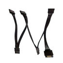 SATA Power 15 Pin 1 Male To 5 Female Splitter Hard Drive Adapter Cable New Hot