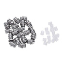 50* Metal LED Holder Chrome Plated Fixing Hex Nut Suitable For Use With 5mm LED