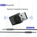 USB Dongle Bluetooth Transmitter Wireless Audio Stereo Adapter 3.5 AUX Receiver