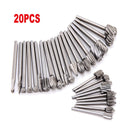 20 x HSS Carbide Burr Set Rotary Drill Bits Die Grinder Carving Engraving Tools