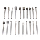 20 pcs HSS Carbide Set Rotary Drill Bits Die Grinder Carving Engraving Tool