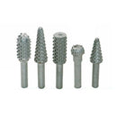 5 pcs Rotary Burr Set Wood Carving File Rasp Drill Bits CNC 6mm Shank Tools