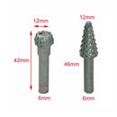 5 x High Speed Steel Rotary Grinding Hand Tool Wood Drill Bits Burrs Craft Carve
