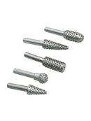 5 pcs Rotary Burr Set Wood Carving File Rasp Drill Bits CNC 6mm Shank Tools