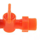 5pcs 1/4'' 300mm Plastic Flexible Water Oil Cooling Tube with Round Head Nozzle
