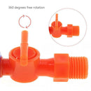 2x 3/8" Plastic Flexible Water Oil Cooling Tube w/ Round Nozzle for CNC Machine