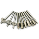 10PCS Pack  Rotary Sets Tool 1/8" Mini Shank HSS Titanium Router Bits