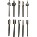 10PCS Pack  Rotary Sets Tool 1/8" Mini Shank HSS Titanium Router Bits