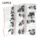 Electrolytic-Capacitor Assortment-Kit-Set Aluminum 120pcs of Pack 12-Values 1set