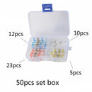 4 Size 50Pcs Solder Sleeve Heat Shrink Tube Wire Terminal Connectors Waterproof