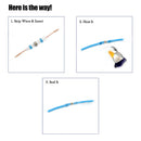 4 Size 50Pcs Solder Sleeve Heat Shrink Tube Wire Terminal Connectors Waterproof