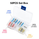 4 Size 50Pcs Solder Sleeve Heat Shrink Tube Wire Terminal Connectors Waterproof