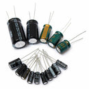 120Pieces 50V 15 Values 1uF-2200uF Electrolytic Capacitor Assortment Set New