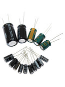 120Pieces 50V 15 Values 1uF-2200uF Electrolytic Capacitor Assortment Set New