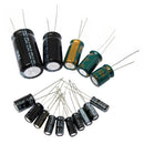 120Pieces 50V 15 Values 1uF-2200uF Electrolytic Capacitor Assortment Set New