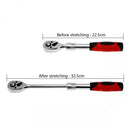 Flexible Ratchet Wrench 3/8 inch Allen Key Length Telescopic Socket 72 Teeth