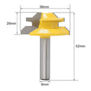 45 Degree Lock Miter Router Bit 1/4" Shank Tenon Chisel Cutter Woodworking Tool