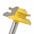 45 Degree Lock Miter Router Bit 1/4" Shank Tenon Chisel Cutter Woodworking Tool