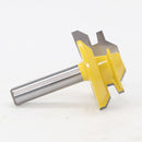 45 Degree Lock Miter Router Bit 1/4" Shank Tenon Chisel Cutter Woodworking Tool