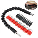 20pcs Flexible Shaft Extension Magnetic Batch Head Drill Bits Woodworking Tool