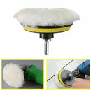 7Pcs Sponge Car Polisher Waxing Pads Buffing Kit Drill Wheel Removes Scratches