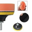 7Pcs Sponge Car Polisher Waxing Pads Buffing Kit Drill Wheel Removes Scratches