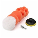 7Pcs Sponge Car Polisher Waxing Pads Buffing Kit Drill Wheel Removes Scratches