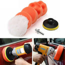 7Pcs Sponge Car Polisher Waxing Pads Buffing Kit Drill Wheel Removes Scratches