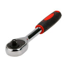 1/4" 24T High Torque Quick Release Ratchet Wrench Spanner Socket Drive Tool