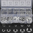 120XStainless Steel E-Clip Retaining Circlip Assortment for Shaft Fastener New