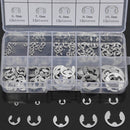 120Pcs Stainless Steel E-Clip Retaining Circlip Assortment for Shaft Fastener
