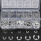 120Pcs Stainless Steel E-Clip Retaining Circlip Assortment for Shaft Fastener