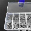 120Pcs Stainless Steel E-Clip Retaining Circlip Assortment for Shaft Fastener