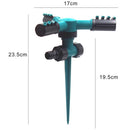 GrowGreen Sprinkler Area Coverage Water Sprinkles for Lawns and Gardens Green