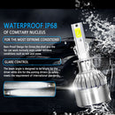 2 Pcs H1 COB LED Headlight Bulbs 36W 4000LM 6000K White Head Lamp Kit