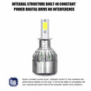 H3 Car LED Headlight Bulbs 2Pcs COB Head Lamp Replacement Bulb 6000K White