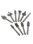 10 Router Bits ~ 1/8" Shank High Speed Steel Wood-Cutter Milling Cutter Tool