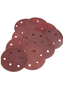 50Pcs 6 Holes Flocking Sandpaper Hook Loop Sanding Disc Pads 40-800 Grits 5 Inch