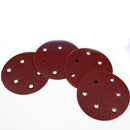 50Pcs 6 Holes Flocking Sandpaper Hook Loop Sanding Disc Pads 40-800 Grits 5 Inch