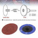 40Pcs 24/60/120/240 Grits Sanding Disc Set Hook Loop Sandpaper 2 Inch 50mm