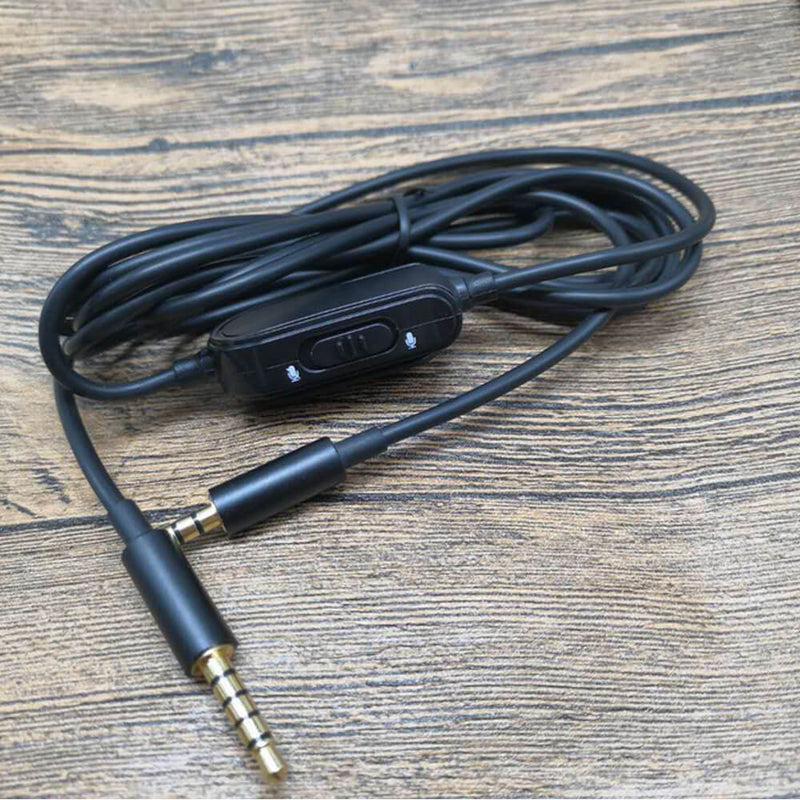 1 x Aux Audio Headset Cable Inline Mute Volume Control for Astro A10 A30 A40 New