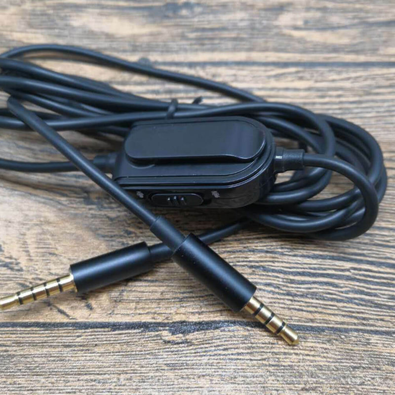1 x Aux Audio Headset Cable Inline Mute Volume Control for Astro A10 A30 A40 New