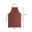 Adjustable Long Bib Chef Kitchen Liquid Resistant Apron Brown For Men Women New