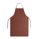 Adjustable Long Bib Chef Kitchen Liquid Resistant Apron Brown For Men Women New