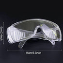 Safety Goggles Over Glasses Neck Cord Anti-fog Clear Lens Large Size New Hot